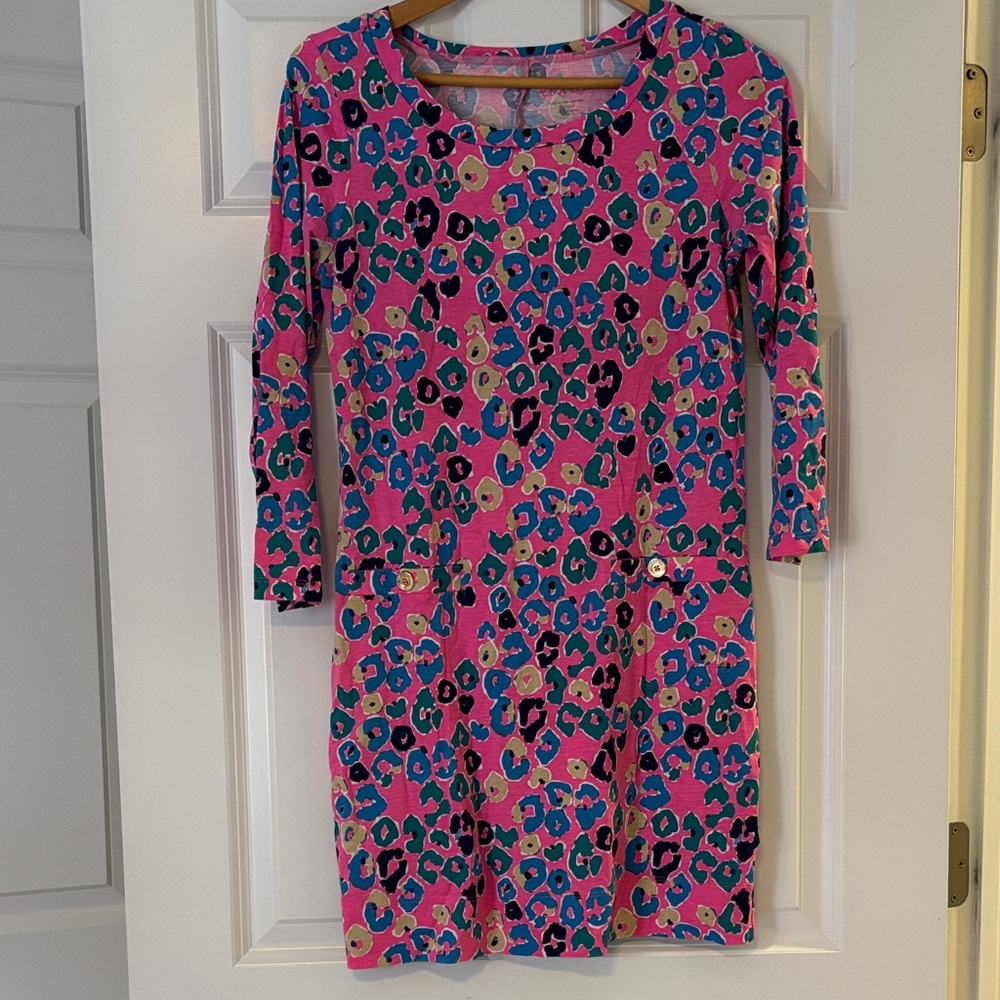Lilly Pulitzer Corinne animal print dress, Size Medium